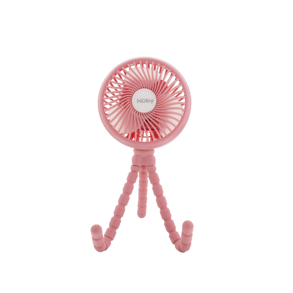 Large LED Stroller Fan | Pink (O8BH)