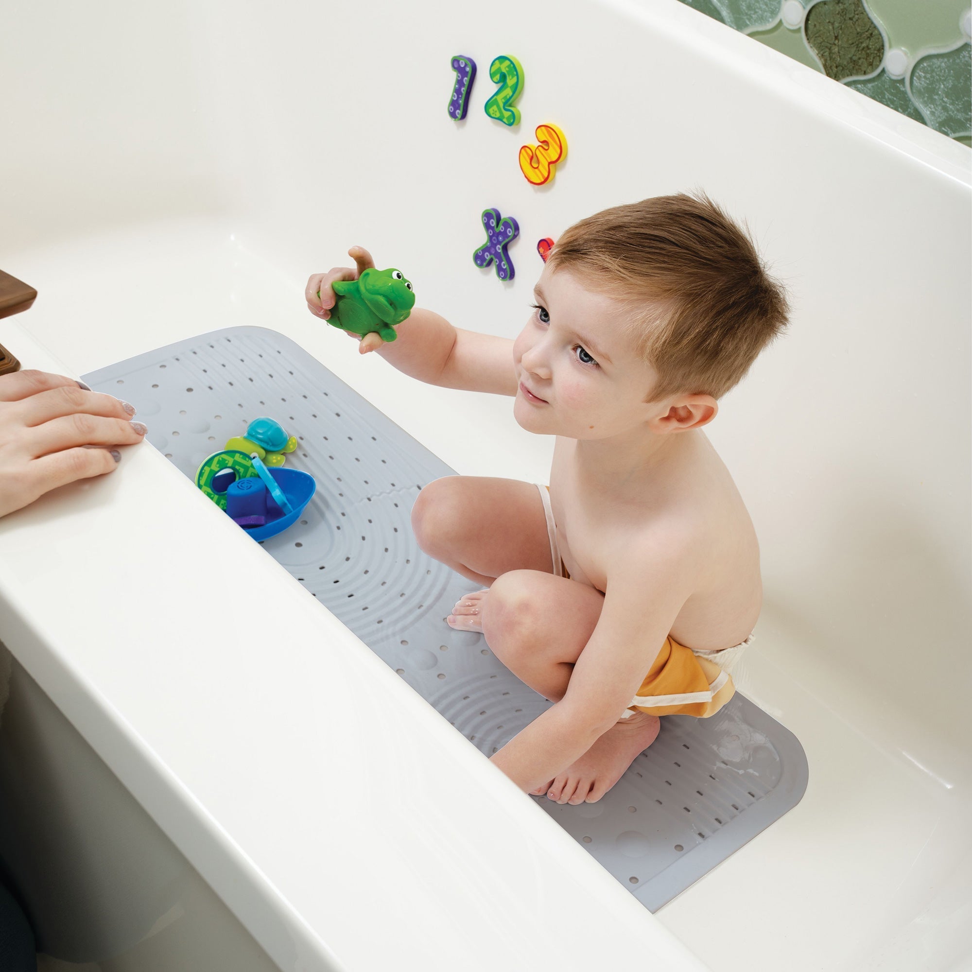 Cushioned Bath Mat | White (YZA1)