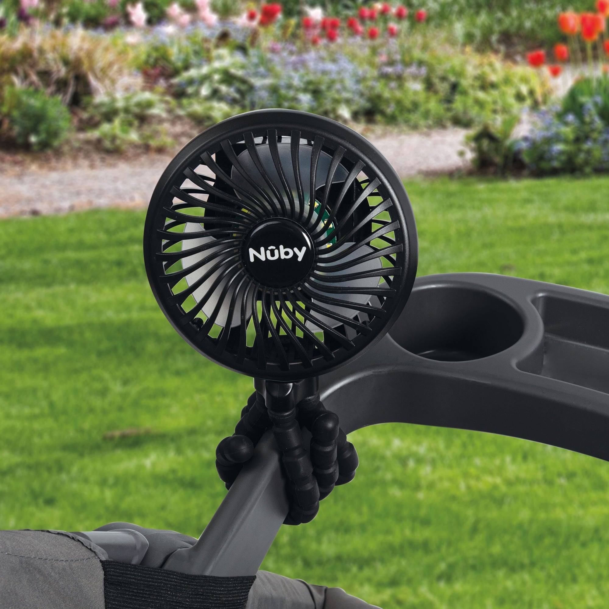 Large LED Stroller Fan | Blue (Y49K)
