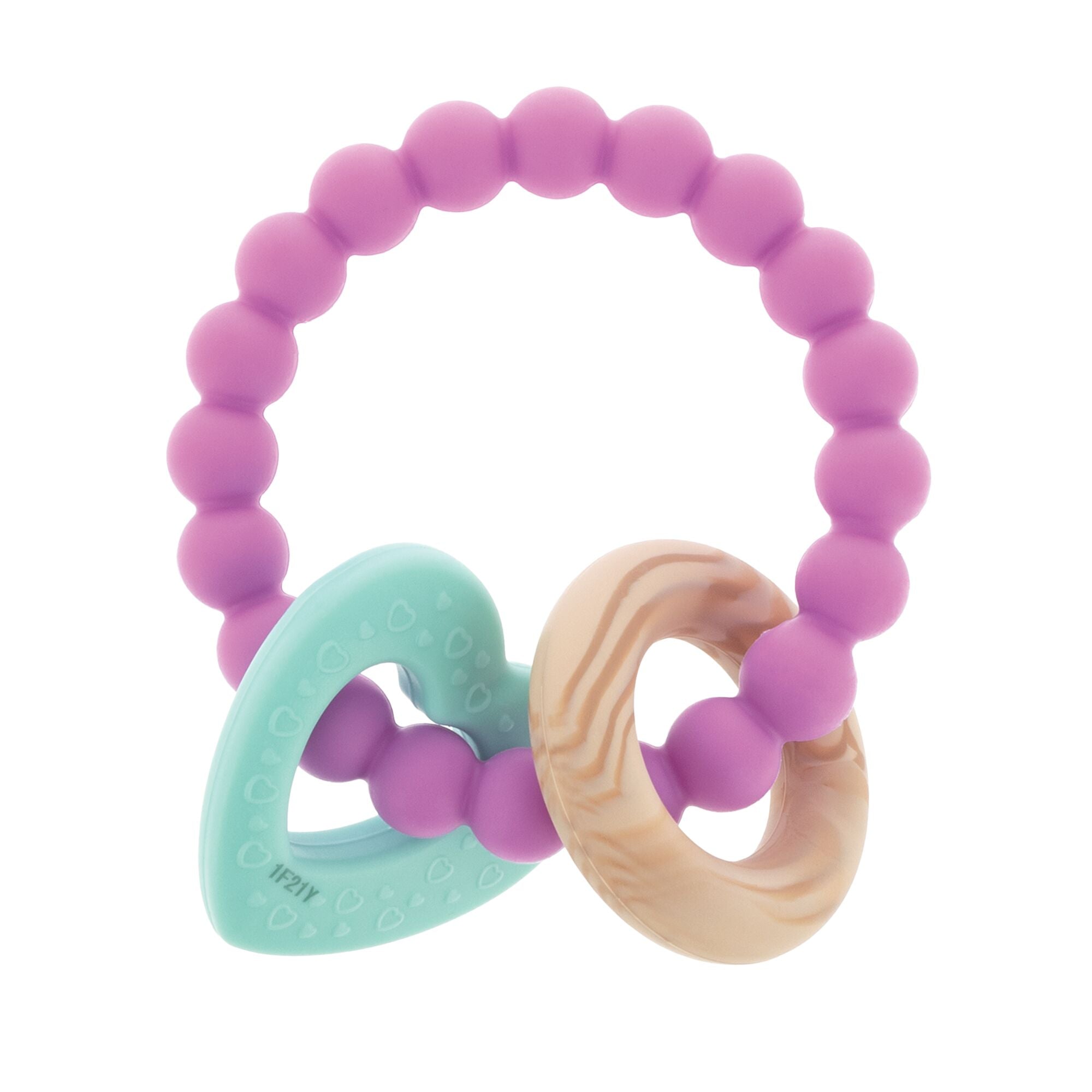 Beaded Silicone Teething Ring (62BH)