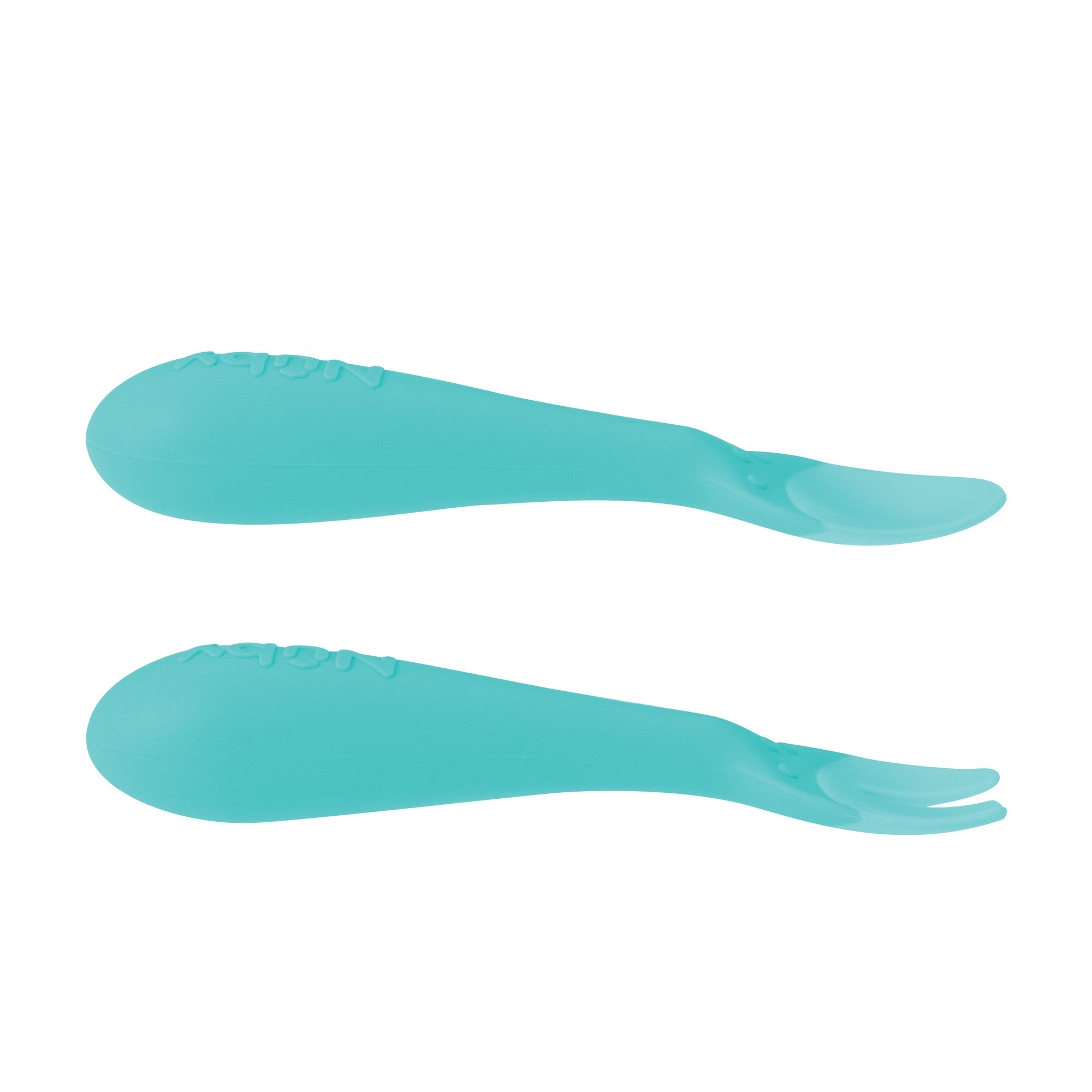 Silicone Easy Grip Fork and Spoon Set (PSDI)