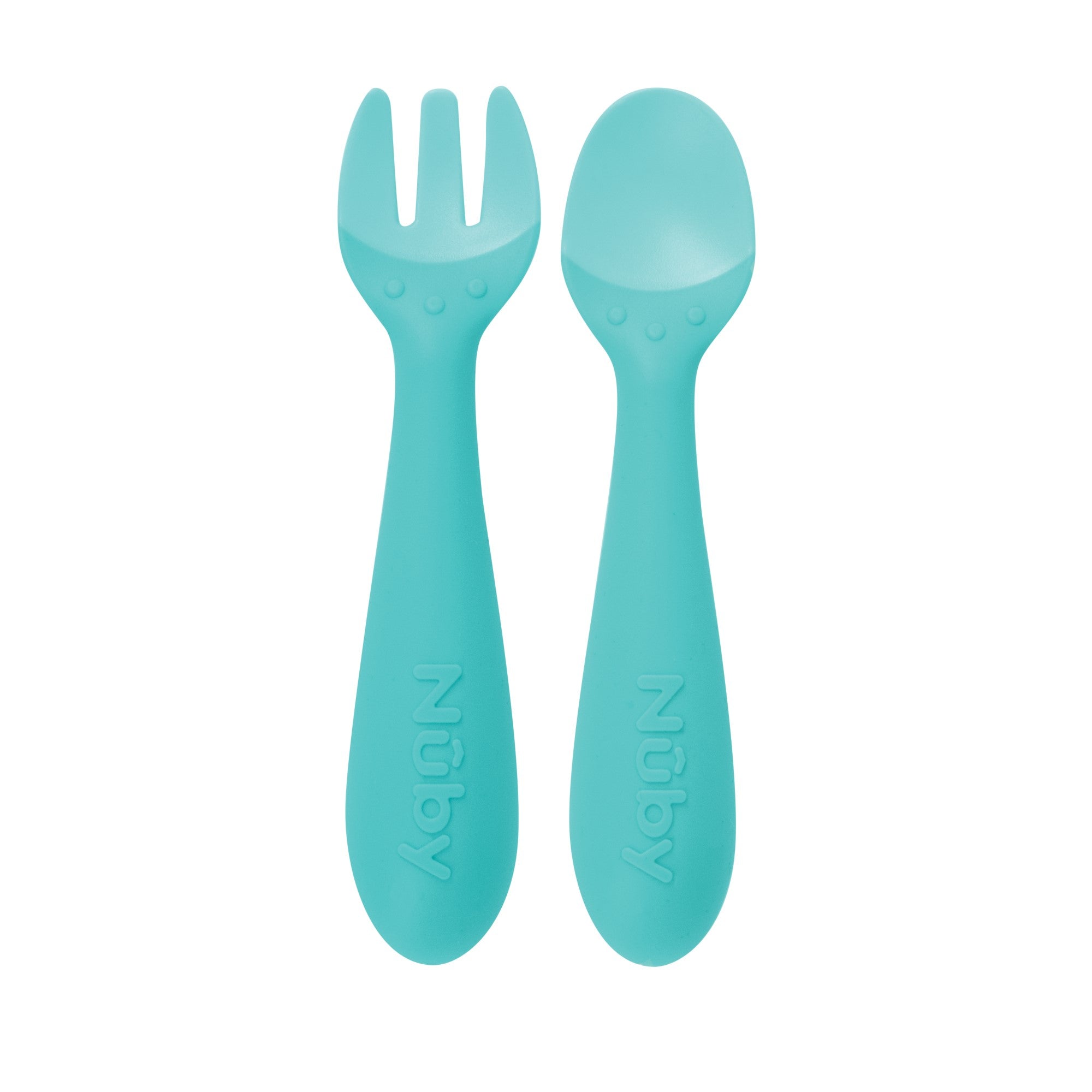 Silicone Easy Grip Fork and Spoon Set (PSDI)