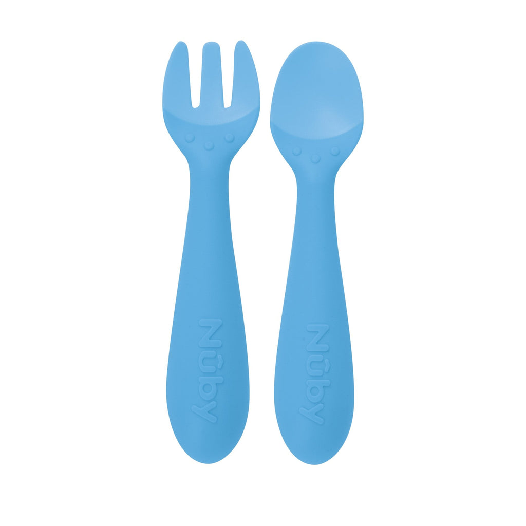 Silicone Easy Grip Fork and Spoon Set (PSDI)