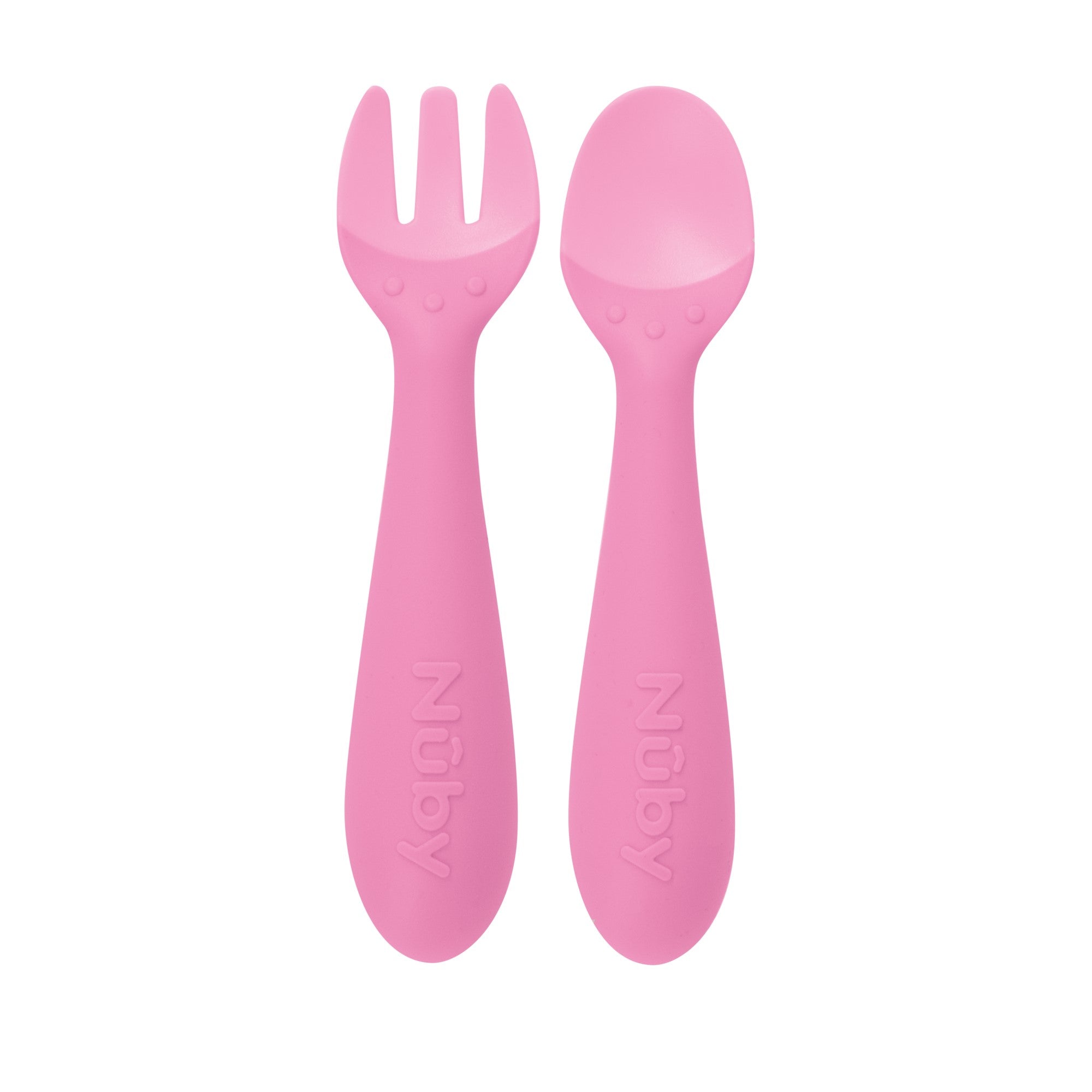 Silicone Easy Grip Fork and Spoon Set (PSDI)
