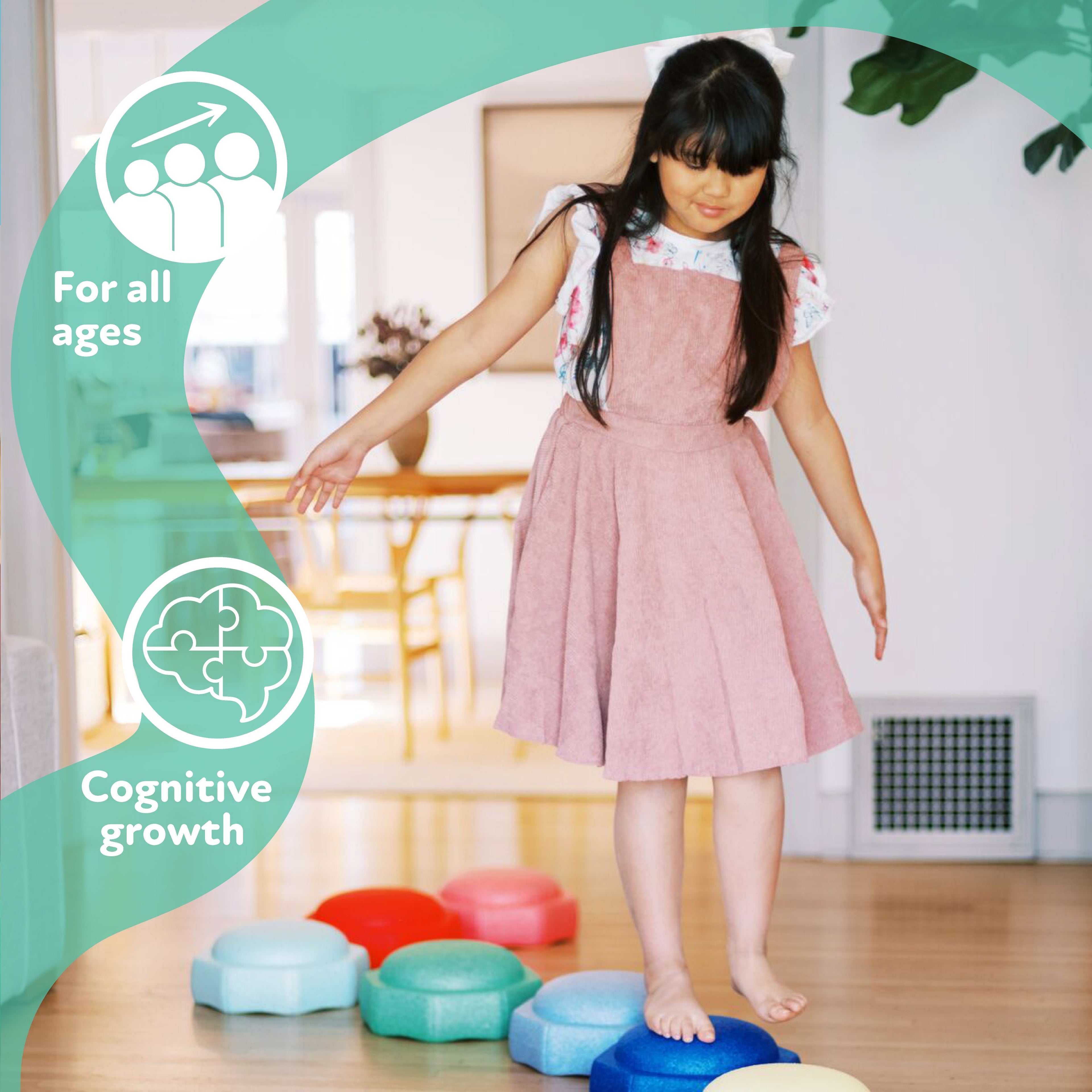 StepPebbles and FREE Balance Board | Primary (DDF9)