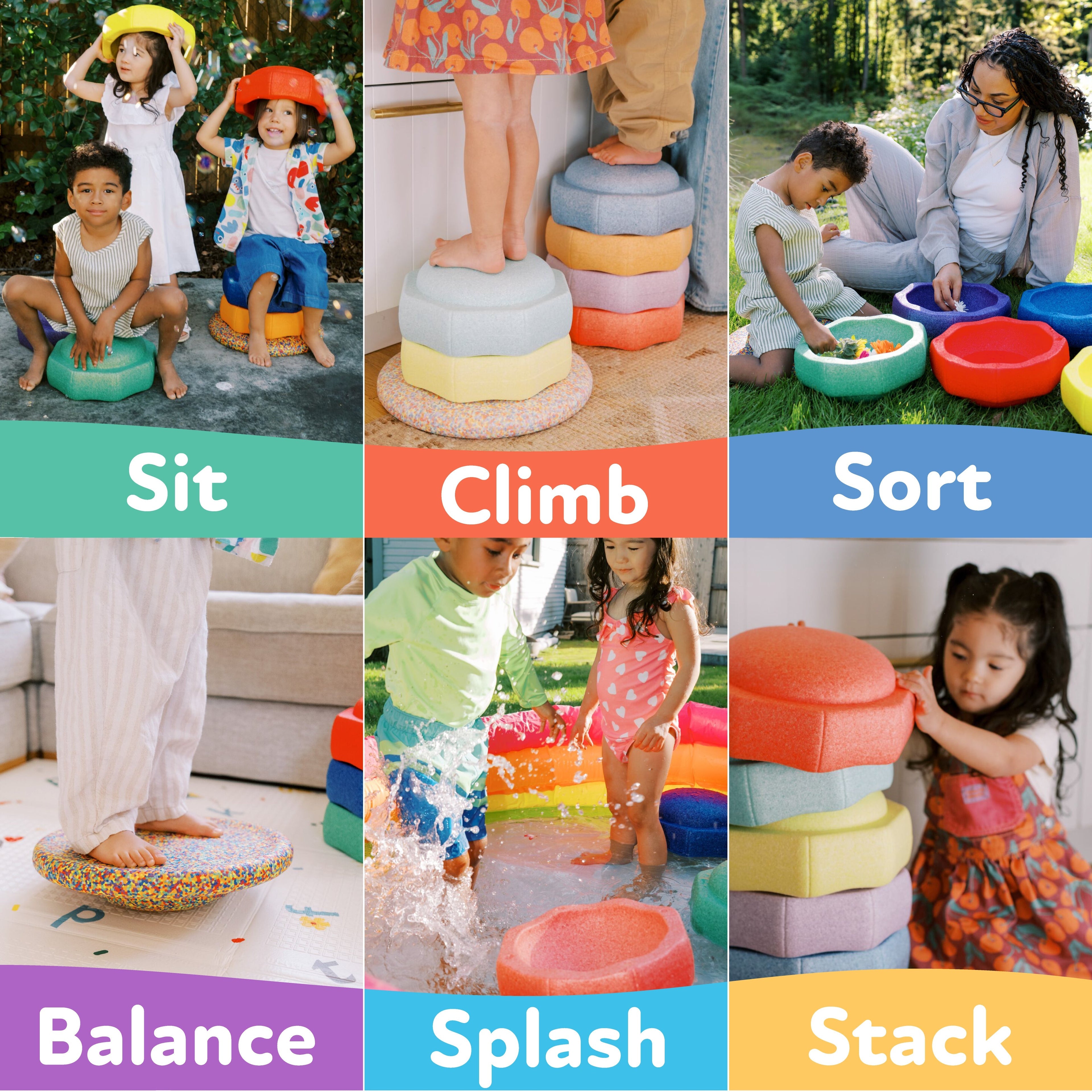 StepPebbles and FREE Balance Board | Primary (DDF9)