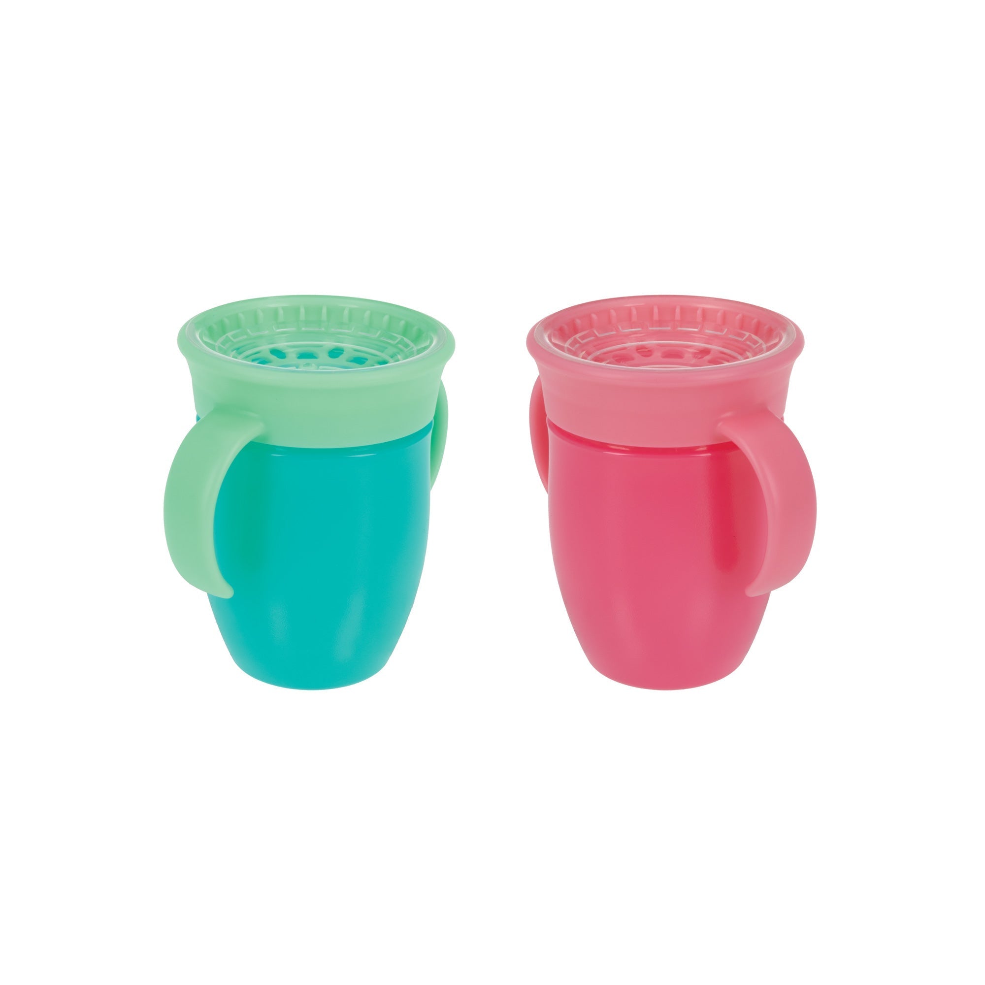 360 Wonder Cup with Handles (2 Pack - 5 oz) | Pink/Aqua (T808)