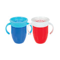 360 Wonder Cup with Handles (2 Pack - 7 oz) | Blue/Red (DIYY)