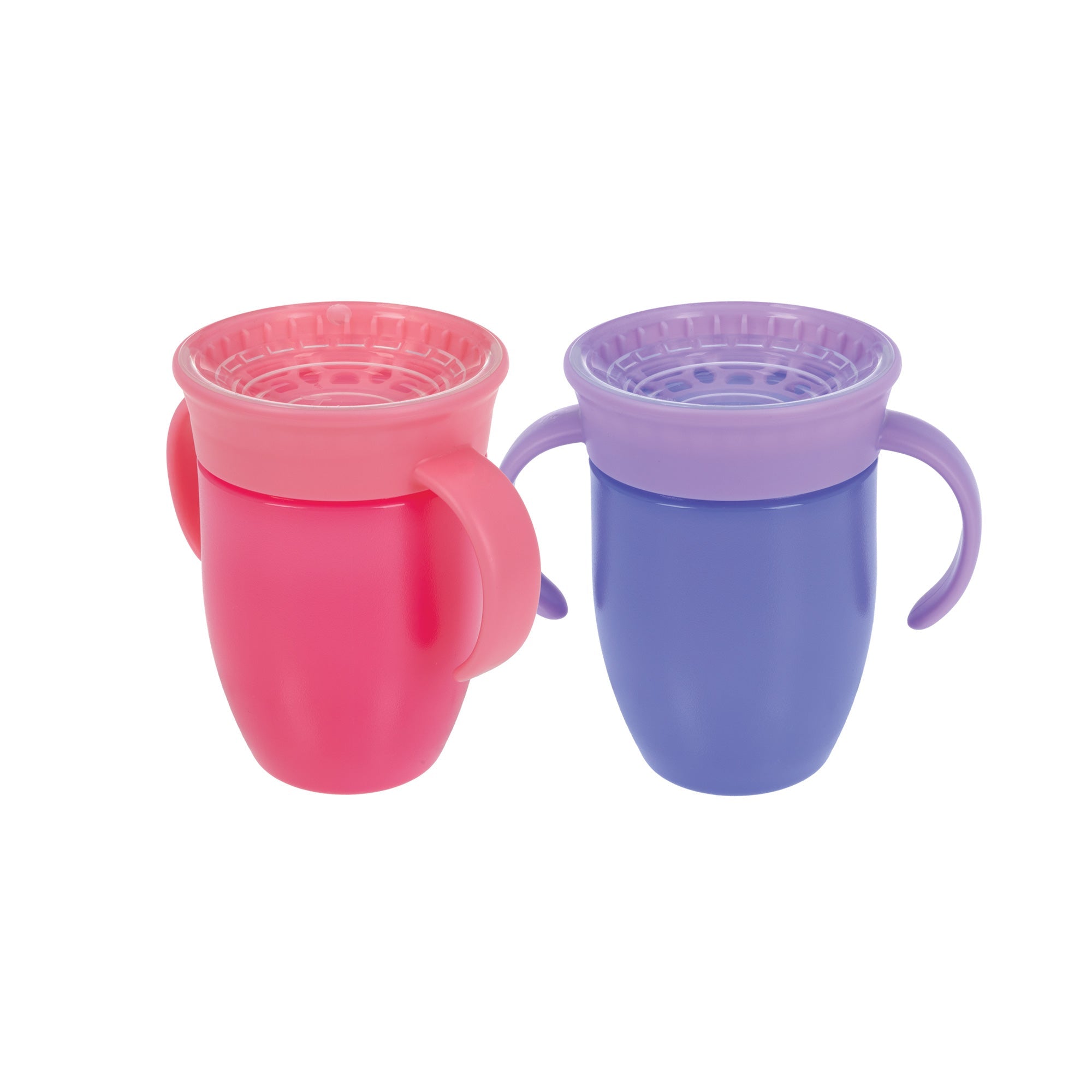 360 Wonder Cup with Handles (2 Pack - 7 oz) | Pink/Aqua (EOM2)